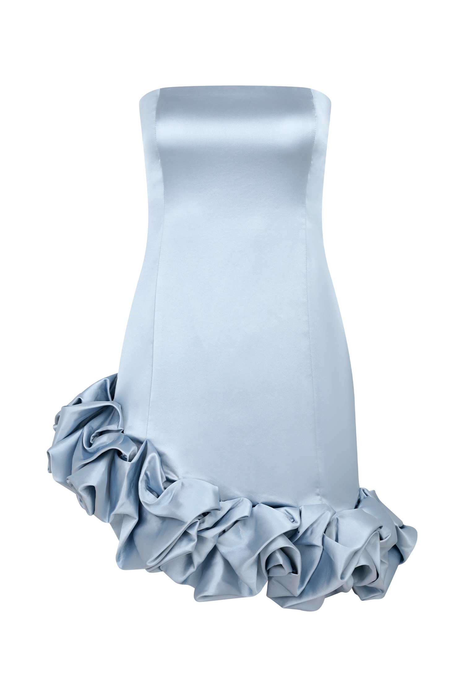 Alba Bubble Mini Dress - Cornflower Blue